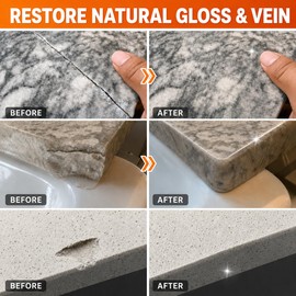 Granite Epoxy Repair Kit for Countertop, Color Match for Chips & Cracks