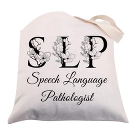 CMNIM Speech Language Pathologist Gift SLP Tote Bag for Women SLP Gift Student Graduation Gift Speech Language Pathologist Tote Bag (SLP Tote Bag)
