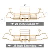 BESTHLS Bathtub Tray Caddy for Luxury Bath Expandable Extra Wide