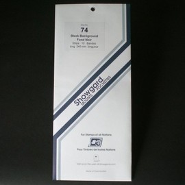 Showgard Strip Style Black Stamp Mounts Size 74