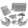 8 Pack 6" Galvanized L-Type Bunk Bracket Kit for Boat