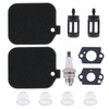 NIMTEK 2 Pack Air Filter with Fuel Filter Spark Plug