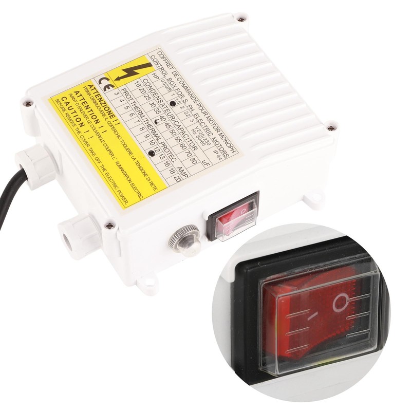 Pump Control Box, Integrated Heat Protection Circuit Breaker for Deep