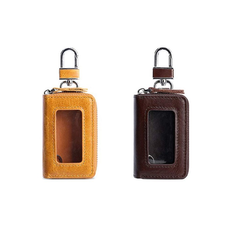 Bakun - Funda de piel para llave de coche, con