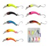 duisoad 8 Piece Trout Wobbler Set Fishing Lure Set Artificial