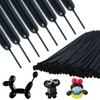 MOMOHOO 135PCS Black 260 Balloons, Long Latex Balloons for Animals