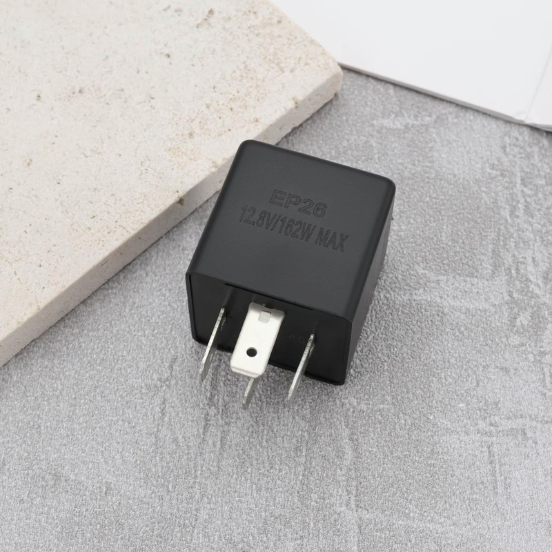 eMagTech 12.8V/162W 4-Pin Flasher Electronic Relay Max Power 130W LED