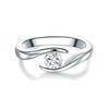 Trilani Women's Solitaire Ring 925 Sterling Silver Cubic Zirconia White