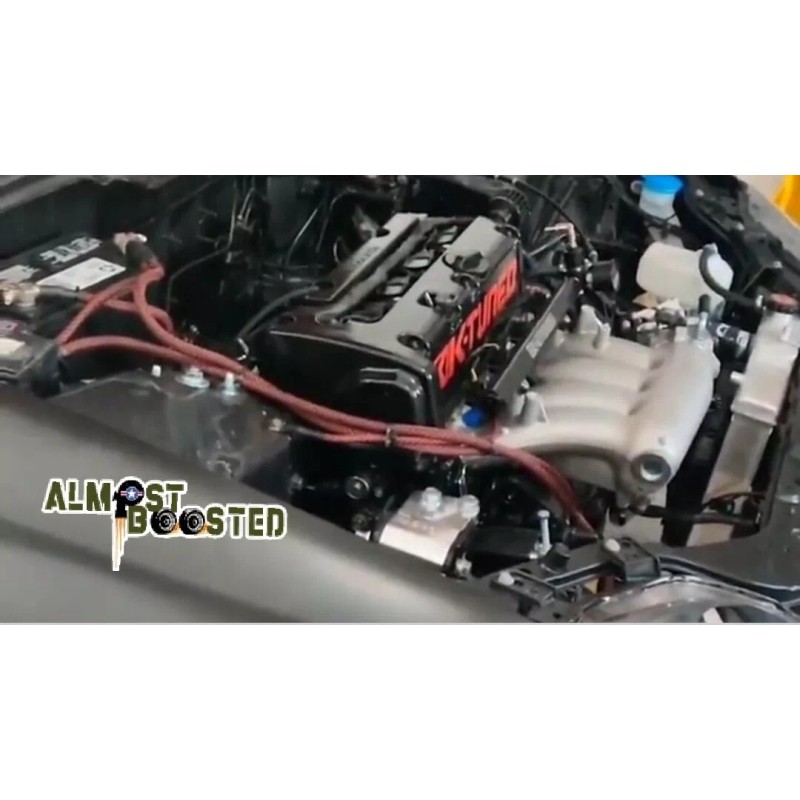 Almostboosted K-swap K20 K24 Charge harness Black nylon braided plug