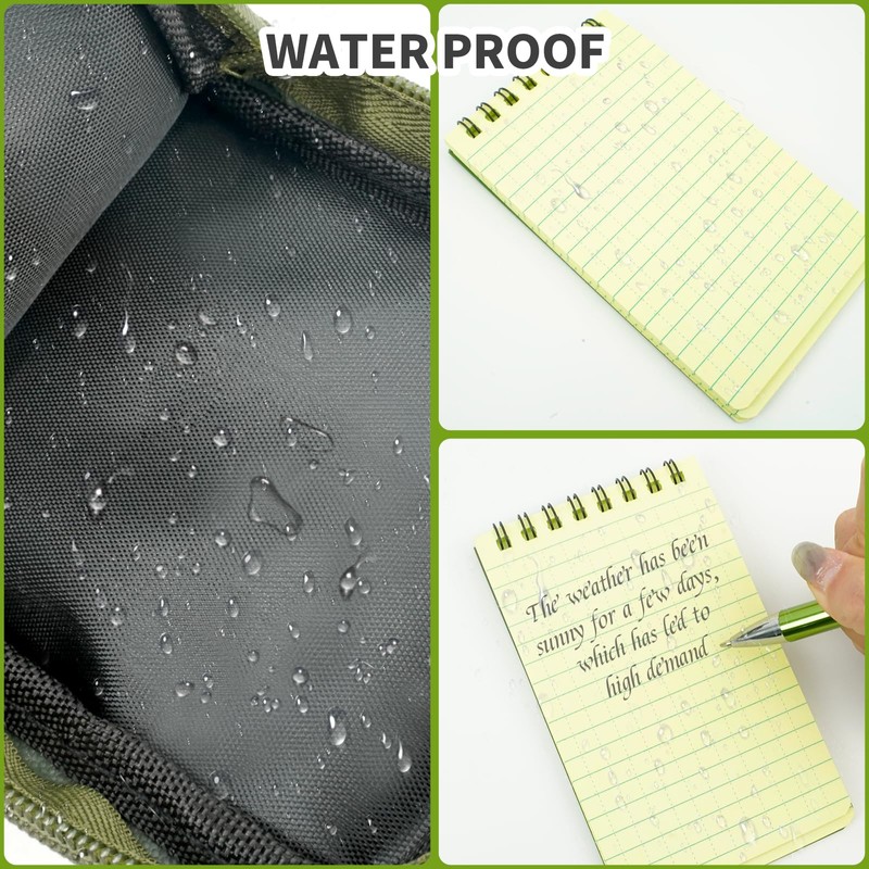 ShioShin 6Pcs Write in the Rain Notebook, Waterproof Notebook, Pocket