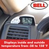 Bell Automotive 22-1-37035-8 Inside-Outside Thermometer and Clock, Displays Inside and