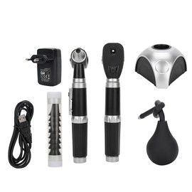 Rechargeable Fiber Optic Ophthalmoscope Otoscope Ear Eye Examination Devices Tool Kit   USB Cable