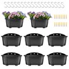 ORIMERC ORIMERC 9.8 Inches Self Watering Wall Planters for Indoor