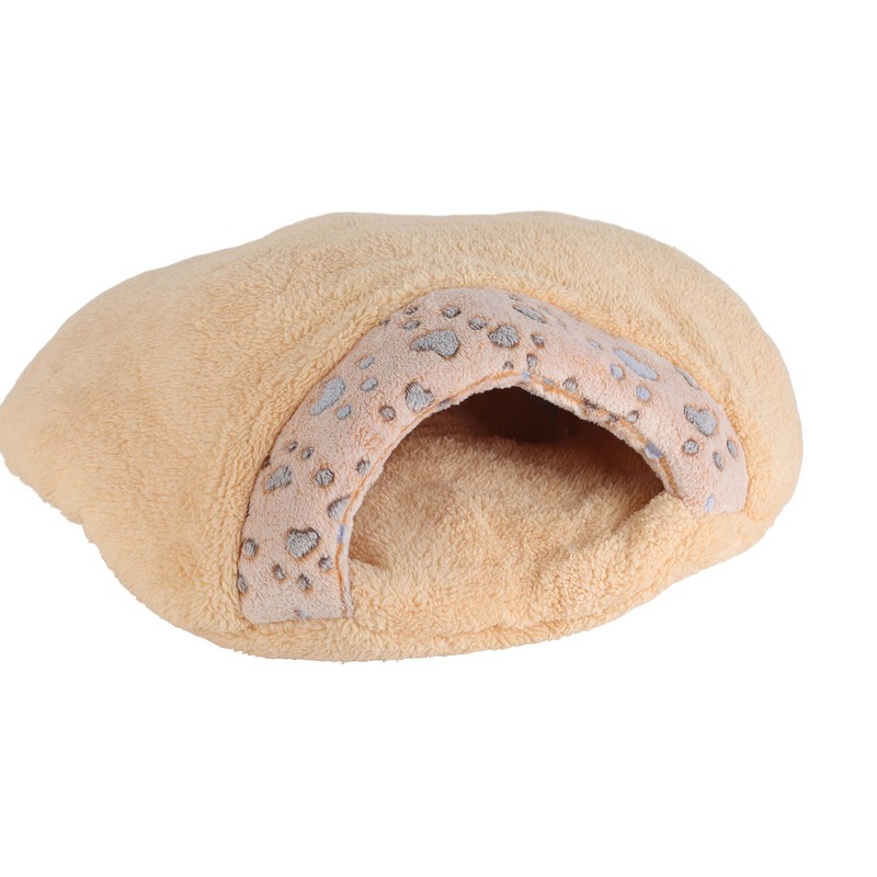 Hooded Cat Bed Thick Soft Comfortable Self Warming Cat Sleeping