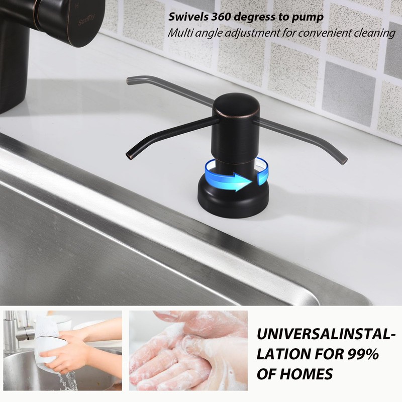 Soap Dispenser for Kitchen Sink, Kitchen Hand Soap Dispenser Pump