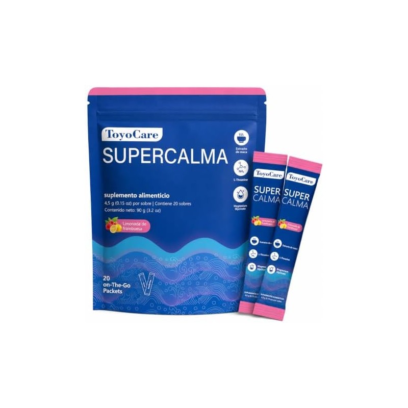 Polvo Sabor Frambuesa, Supercalm Suplemento Alimenticio