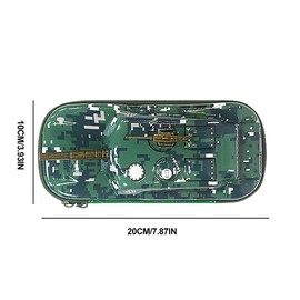 CeFurisy Pencil Case - Creative Pencil Case Bag Tank Shape EVA Tank Pencil Bag with Large Capacity Pen Holder Organizer Waterproof Stationery Bag for Student, Yellow, 1