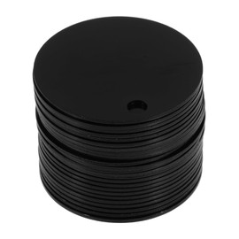 Operitacx DIY Pet Tags Round Aluminum Discs 25pcs Engraving Blanks Dog Tags Hole for Pet Keychain