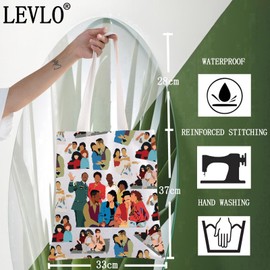 LEVLO ‌Khadijah James Tote Bag ‌Regine Hunter Fans Gift ‌Synclaire James Jones Shoulder Bag ‌Single Woman TV Show Merchandise, Black Man Tote, M