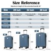 Professional 3-Piece Hardshell Luggage Set Large Capacity Lightweight Expandable Suitcases