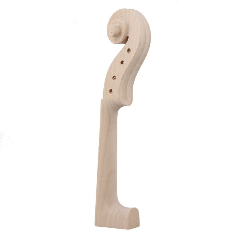 Yibuy Hand Carved Maple Violin Neck for DIY 4/4 Size
