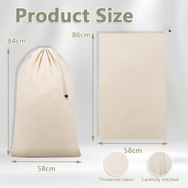 Bolsas para Ropa Sucia, Bolsas para Ropa Sucia, Bolsa Extragrande para Ropa Sucia, Bolsa de Viaje para Ropa Sucia, Bolsa de Algodón para Ropa Sucia, Bolsa Lavable con Cordón para Ropa Sucia Xi Yi