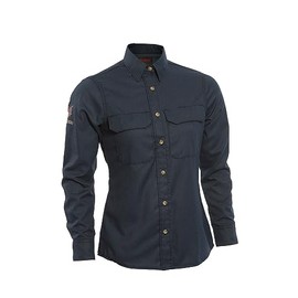 DRIFIRE Women's Standard Work Shirts, Navy, 2X-Large
