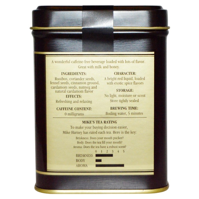 Harney & Sons Rooibos Chai, Herbal Tea, Caffeine Free, 4