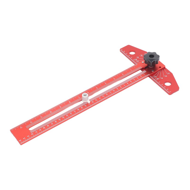 T Square Ruler Protractor for Crafting Aluminum Alloy Woodworking Scriber