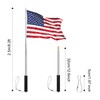 Risipu 8.2FT Telescopic Flag Pole,Stainless Steel Handheld Portable Extendable Retractable