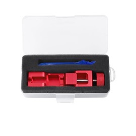 GZZTORES Universal Spark Plug Gap Tool with 32 Blade Steel Feeler Gauge, Spark Plug Gapping Tool for Most 10mm 12mm 14mm 16mm Spark Plugs, Spark Plug Gapper Adjustment Tool, Red