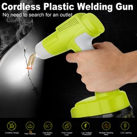 GRVODFRTA Cordless Plastic Welder Gun Compatible with Ryobi One 18V Battery with 600PCs Hot Staples Plastic Welding Kit for Car Bumper and other plastic Repairing(No Battery)