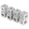 Zeberoxyz 8PCS Silver Corner Bracket Cube with 24PCS M5 Set