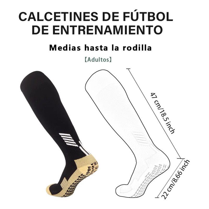 2p Calcetas Media Deportivos Fútbol Antideslizantes Calcetín