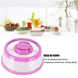 Vacuum Food Sealer Cover, Press Type Vacuum Air Tight Food Sealer Container Plate Platter Lid Cover Topper Dome()