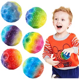 Pack of 6 Moon Ball, Astro Jump Ball, Space Moon Ball, Mini Jump Ball, Super High Bouncing Lightweight Jumping Ball, Space Ball, Interactive Toy for Stress Relief, Toy for Kids Party Gift
