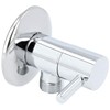 Designer Angle Valve with Ceramic Head and Rosette DN10 1/2