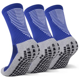 JHM Grip Non Slip Anti Slip Non Skid Slipper Sport Athletic Socks for Men and Women for US shoe sizes 6-12