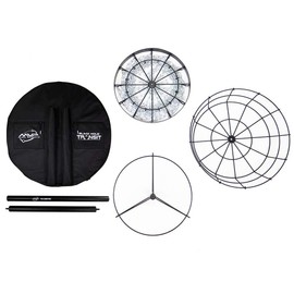 MVP Disc Sports Black Hole Lite 24-Chain Disc Golf Basket with Transit Bag