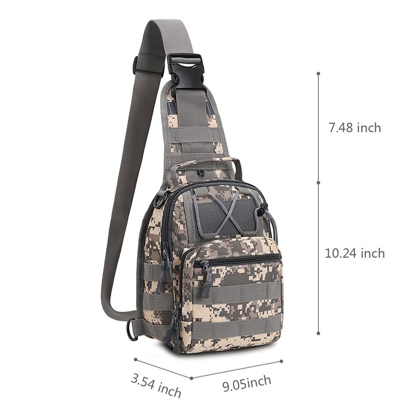 Tactical Backpack, Waterproof Military Cross-body Molle Sling Shoulder Backpack Chest