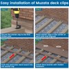 Muzata 200PCS Hidden Deck Fasteners for Composite Decking Boards Universal
