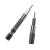 1/4 to 4mm Bit Adapter,2 Pieces 1/4 to 4mm Hex