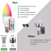 E12 LED Candelabra Light Bulbs 5W, Set of 6 Color