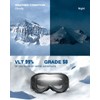 ZIONOR Lagopus Ski Snowboard Goggles UV Protection Anti-fog Snow Goggles