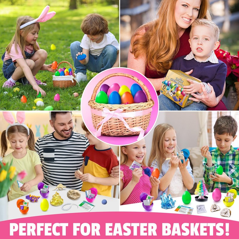 UNGLINGA 8 Experiments Eggs Easter Basket Stuffer Science Kit for