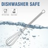 Walfos Mini Whisk,304 Stainless Steel Small Whisk, 5+7+10in Wisking Tool