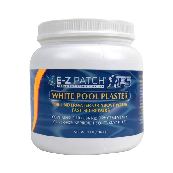 E-Z Patch 1 White Pool Plaster Repair Kit - 3 lbs. (coverage: approx. 1 sq. ft.)