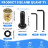MILYARD 30 Sets 1/4-20 Threaded Insert and Bolt for Wood,