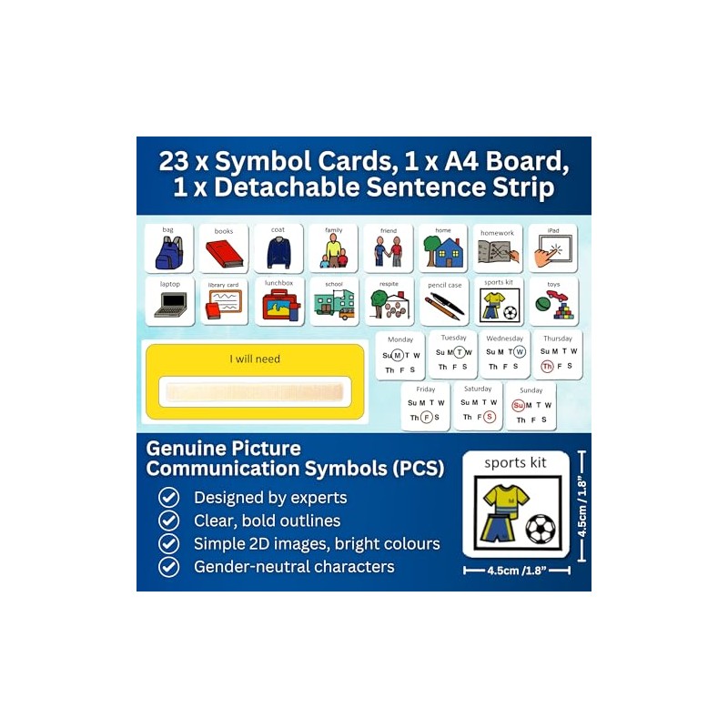 “I Can Pack my Bag” – Visual Timetable for Autistic