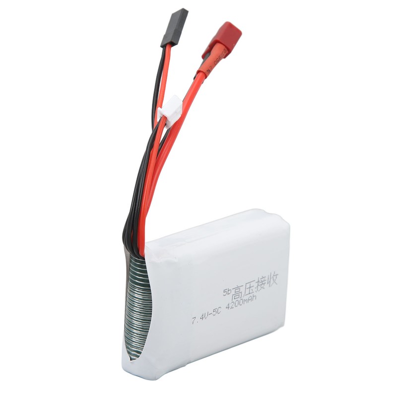 RC 7.4V 4200mAh Lithium Battery Lightweight Overcharge Protection T Plug
